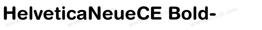 HelveticaNeueCE Bold字体转换